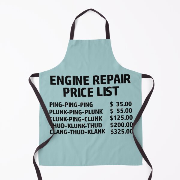 Item preview, Engine Repair Price List designed and sold by Slinky-Reebs.