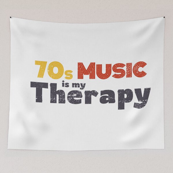 Item preview, 70s Music is my Therapy designed and sold by YCRDesign.