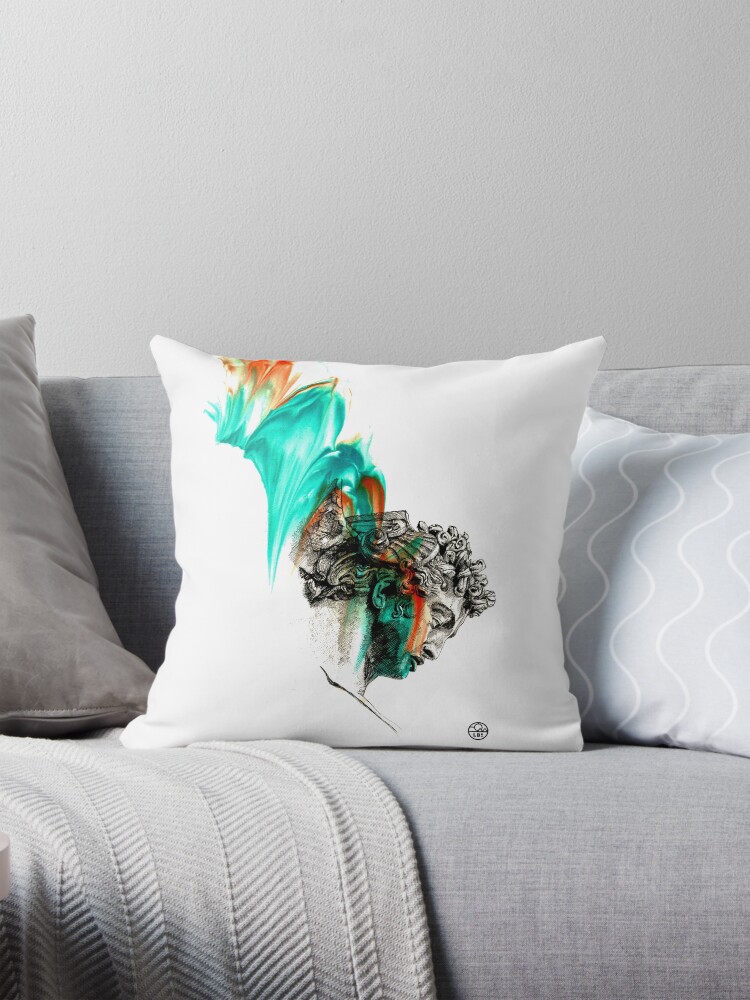 Aperçu 1 sur 4. Coussin avec l'œuvre Perseus créée et vendue par LoicBrDesign.