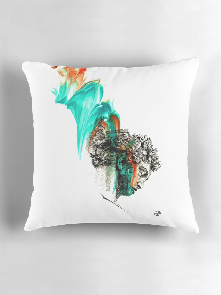 Aperçu 3 sur 4. Coussin avec l'œuvre Perseus créée et vendue par LoicBrDesign.