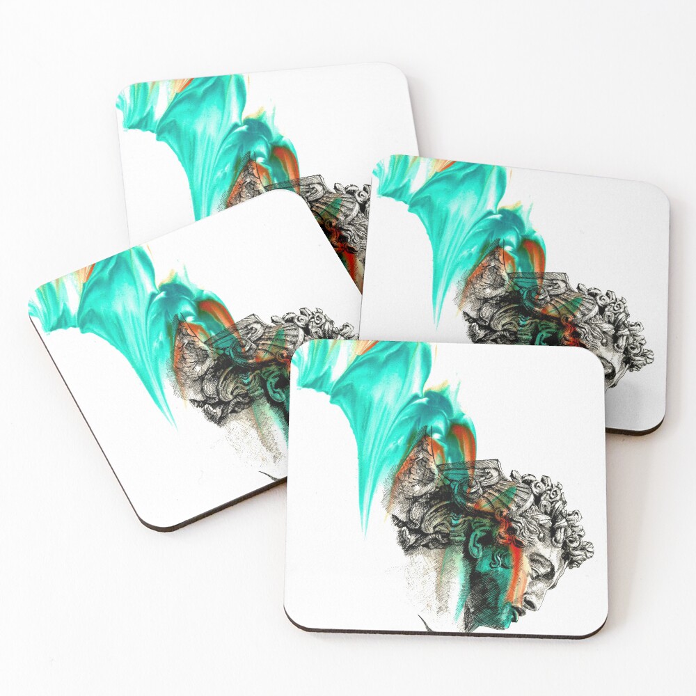 Aperçu de l'œuvre Dessous de verre (lot de 4) créée et vendue par LoicBrDesign.