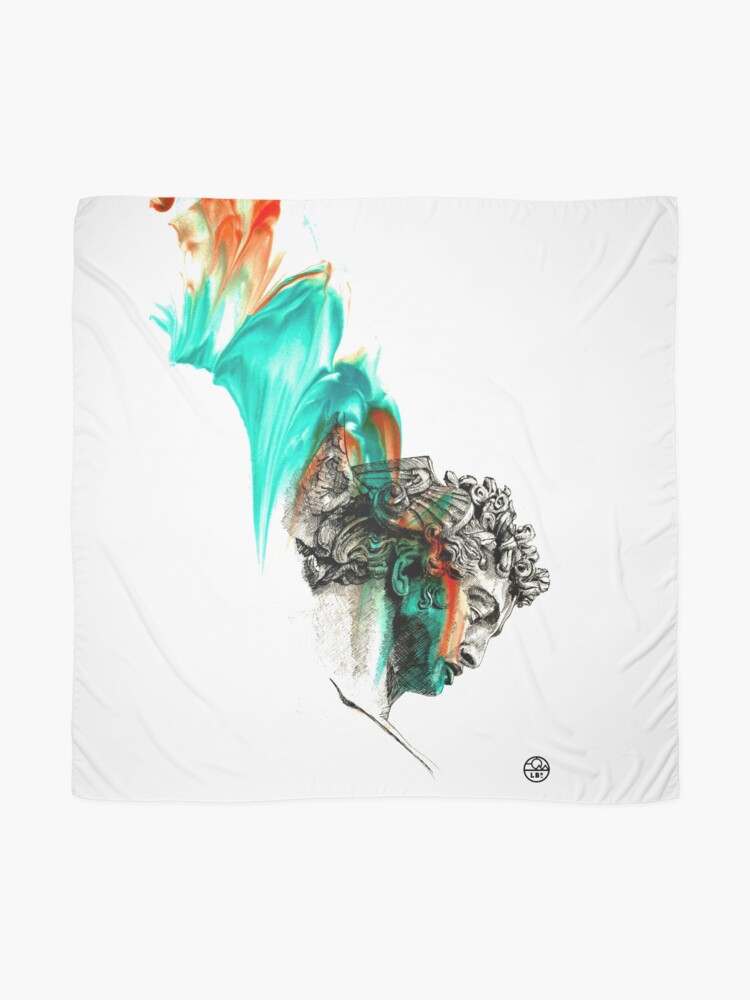 Aperçu 2 sur 3. Foulard avec l'œuvre Perseus créée et vendue par LoicBrDesign.