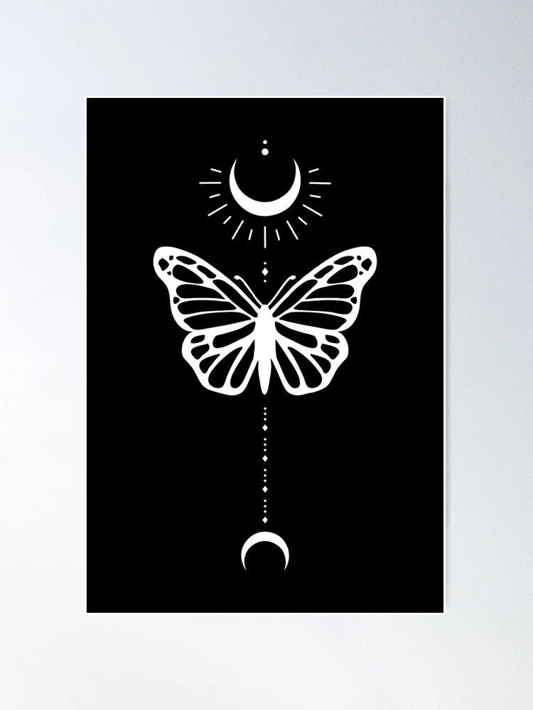 Butterfly and Moon Sticker – Big Moods