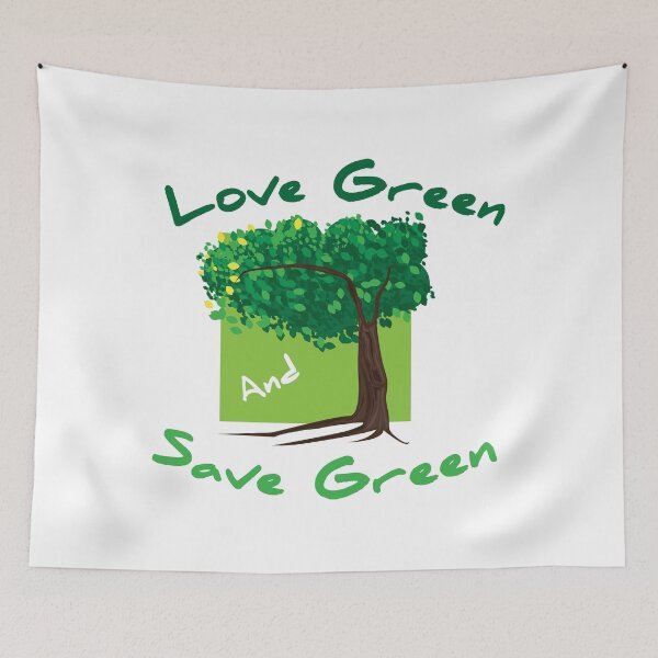 Item preview, love green and save green - love the nature designed and sold by feel-free-store.