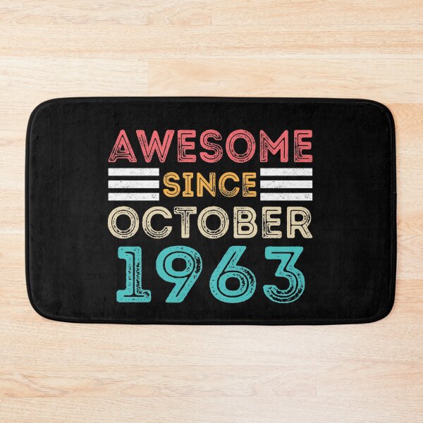 Item preview, Retro Vintage 57th Birthday - Awesome Since October 1963 designed and sold by meedTee.