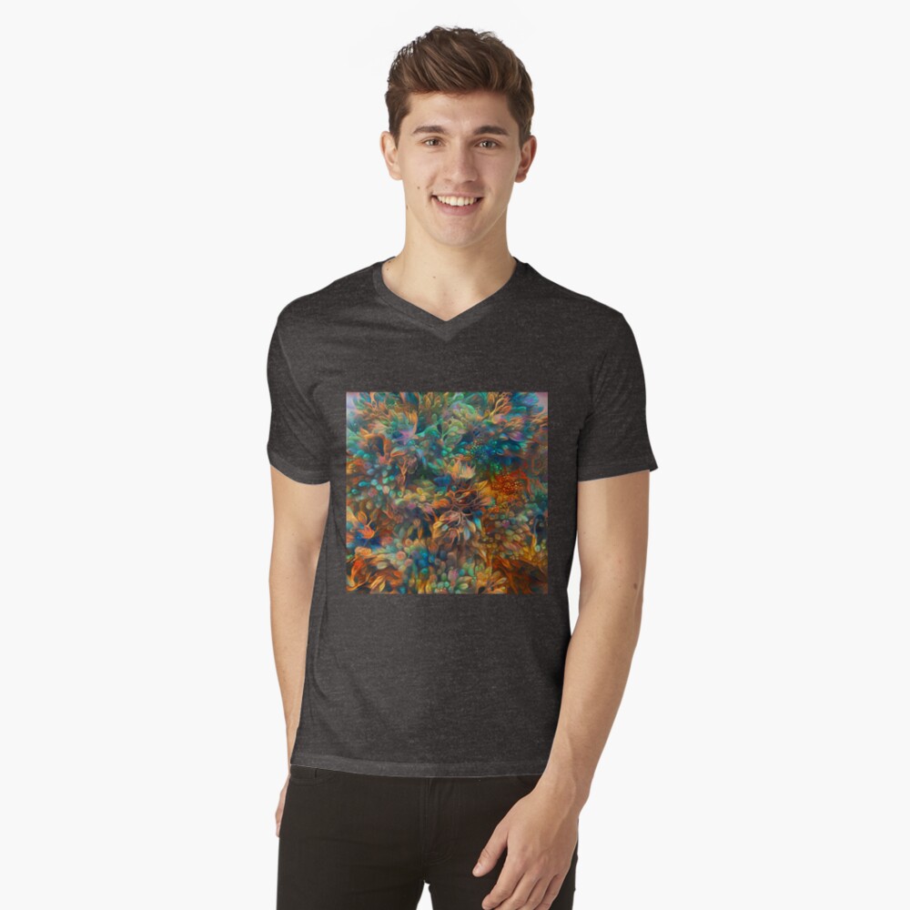 Item preview, V-Neck T-Shirt designed and sold by blackhalt.