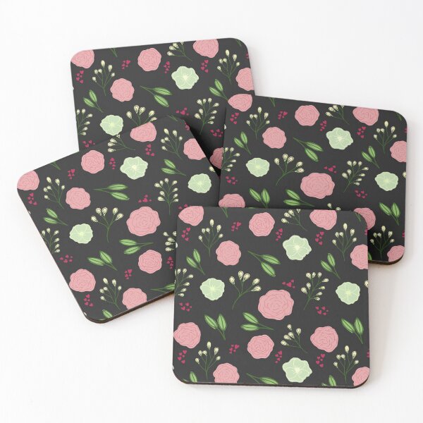 Item preview, Floral pattern with little hearts  designed and sold by chhayat.