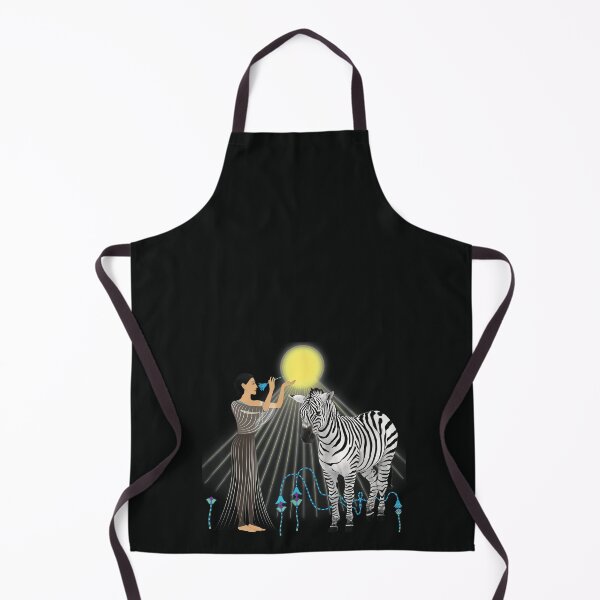 Item preview, NEFERTITI & ZEBRA (black version) designed and sold by dorabarkoczi.