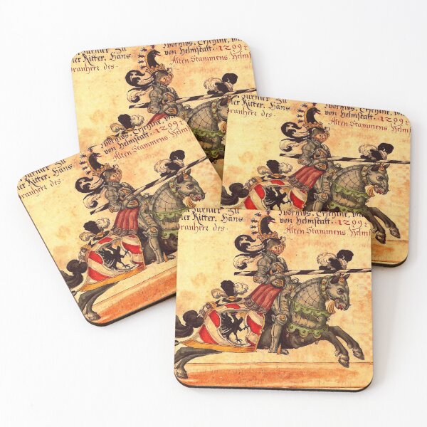 Item preview, MEDIEVAL KNIGHT OF THE BLACK EAGLE WITH LANCE HORSEBACK designed and sold by BulganLumini.
