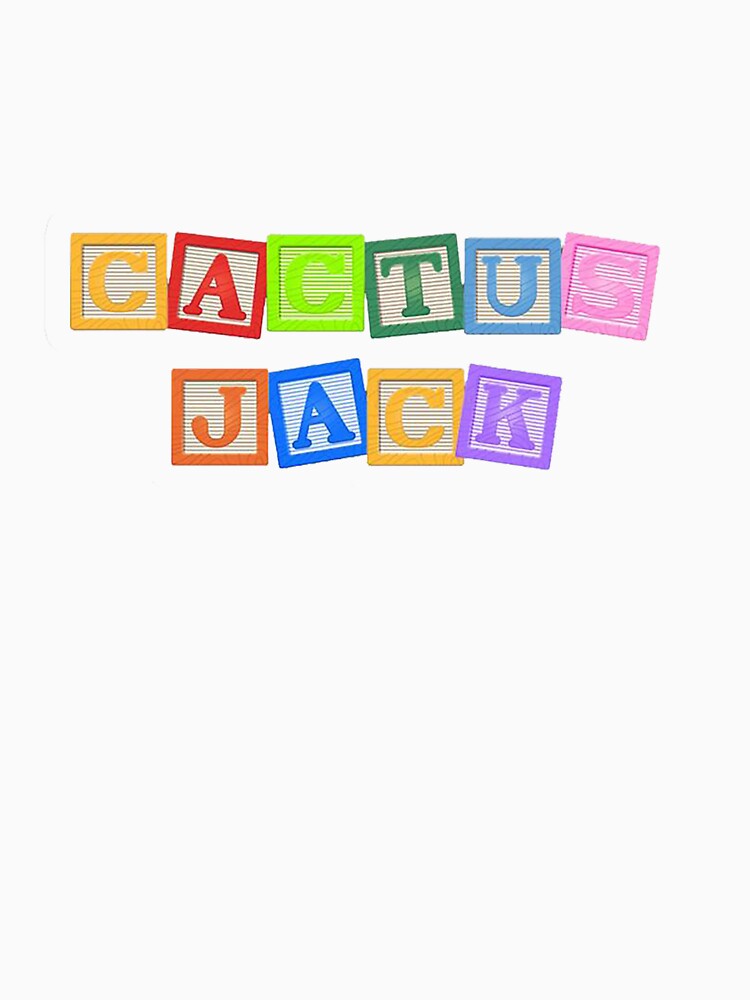 "Cactus Jack colors block letters" T-shirt by lmpdesign | Redbubble
