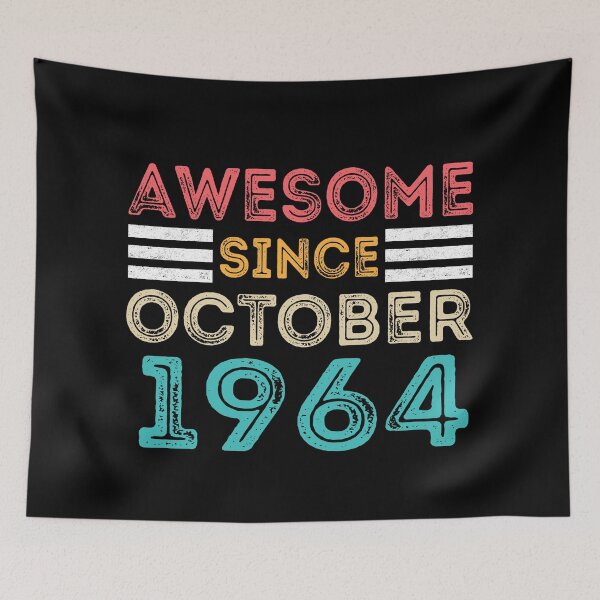 Item preview, Retro Vintage 56th Birthday - Awesome Since October 1964 designed and sold by meedTee.