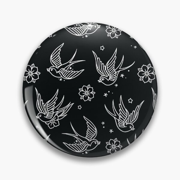 Item preview, Sparrow and Flowers designed and sold by SevenRelics.