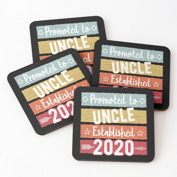 Item preview, Retro Promoted to Uncle Est. 2020 Baby Announcement Gift designed and sold by Dan66.