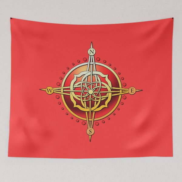 Item preview, Compass Rose Red designed and sold by Dana Kester-McCabe.