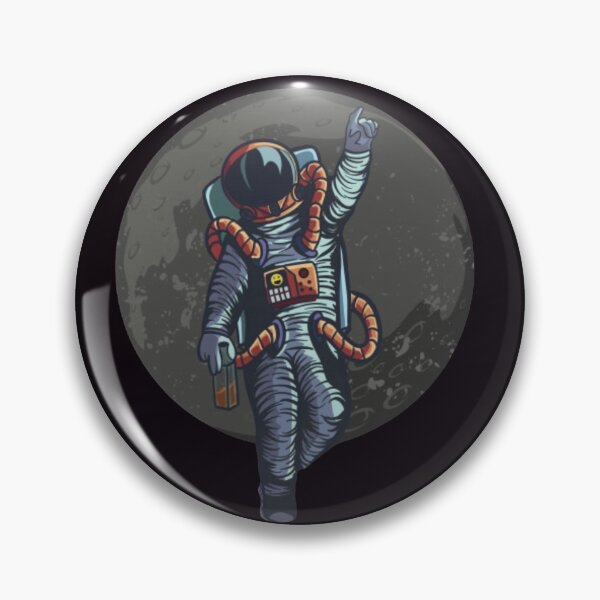 Item preview, drunk astronaut waving designed and sold by Rakos-Merch.