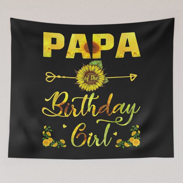 Item preview, Papa Of The Birthday Girl Dad Sunflower Gifts designed and sold by palaelica.