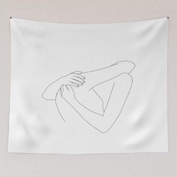 Item preview, Figures embracing line drawing illustration - Kiera designed and sold by TheColourStudy.