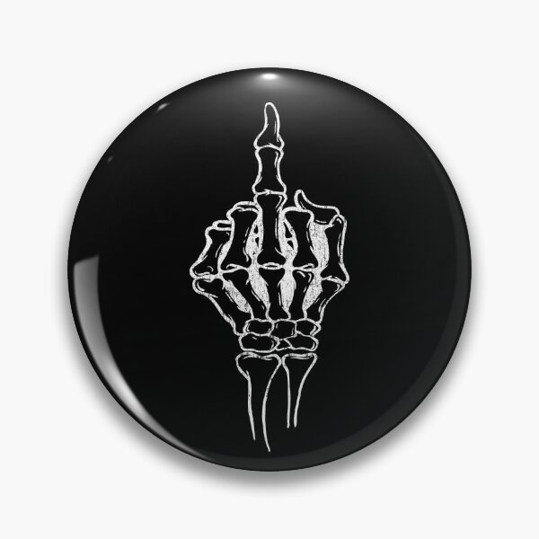Item preview, Funny Offensive Skeleton Middle Finger Distressed designed and sold by funnytshirtemp.