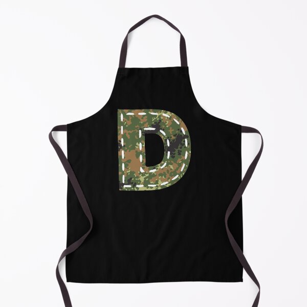 Item preview, D letter camouflage camouflage patch sewn Bundeswehr designed and sold by GeogDesigns.
