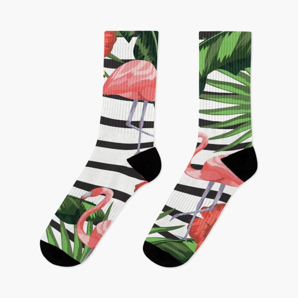 Item preview, Flamingos With Red Flowers designed and sold by FotoArtist.