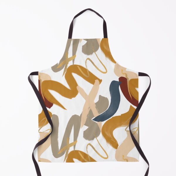 Item preview, Abstract art pattern of watercolor and gold strokes designed and sold by raghda-s-m.