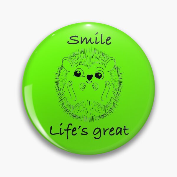 Item preview, Hedgehog Smile Life is Great designed and sold by laurasgallery.