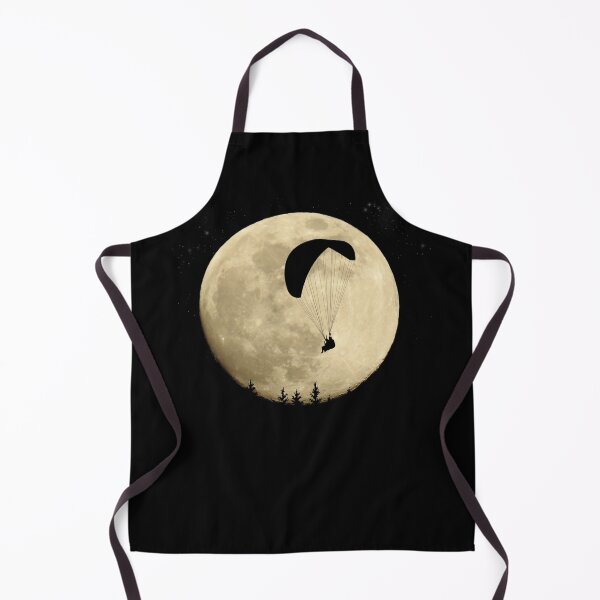 Item preview, Paragliding in the full moon at night flight with stars designed and sold by BigLoro.