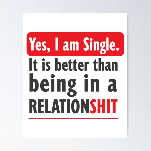 Item preview, I am single... designed and sold by jfcreations.