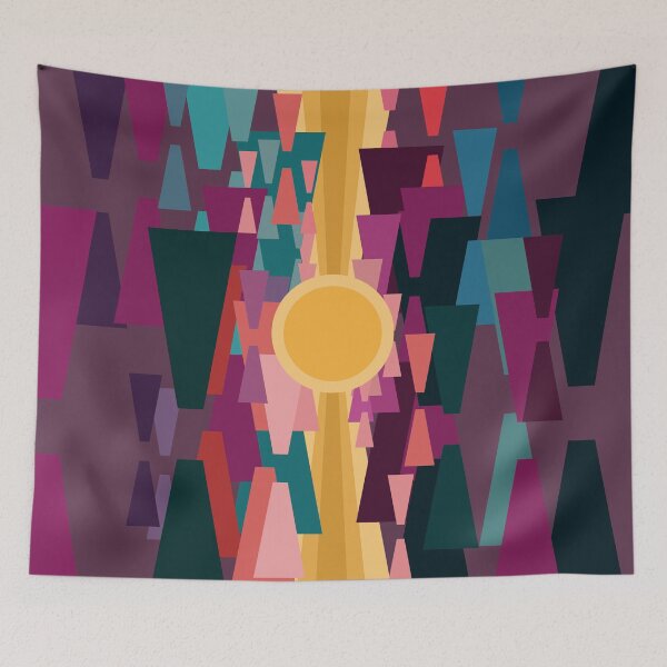 Item preview, September sunset in the pine forest designed and sold by korasi.