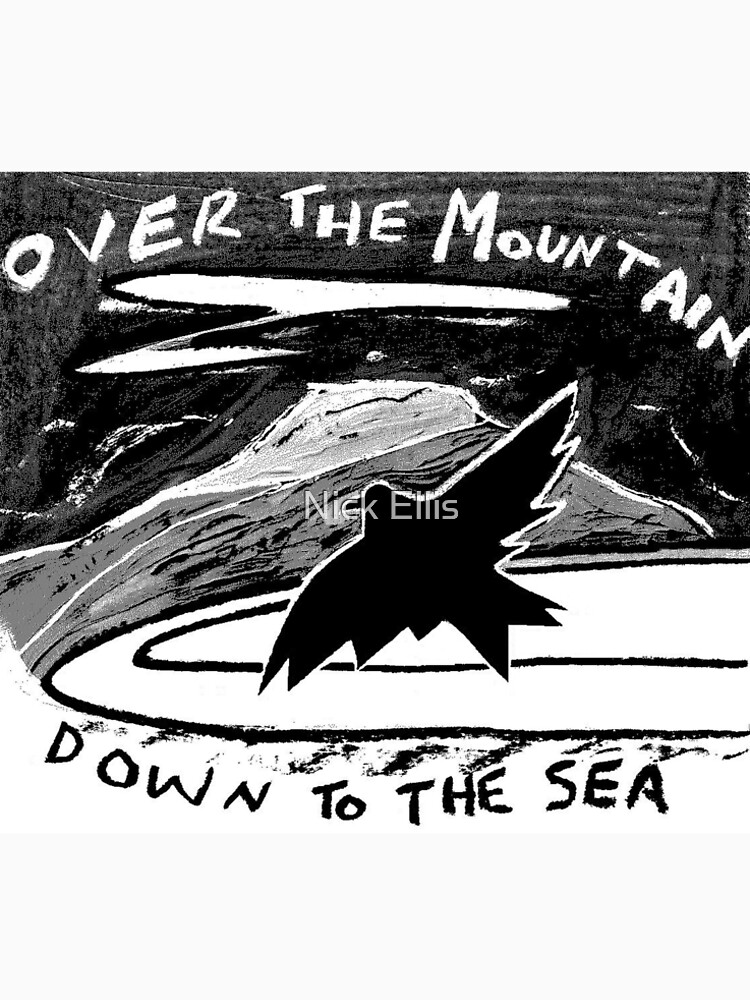 Thumbnail 5 of 5, Long T-Shirt, over the mountain designed and sold by Nick Ellis.