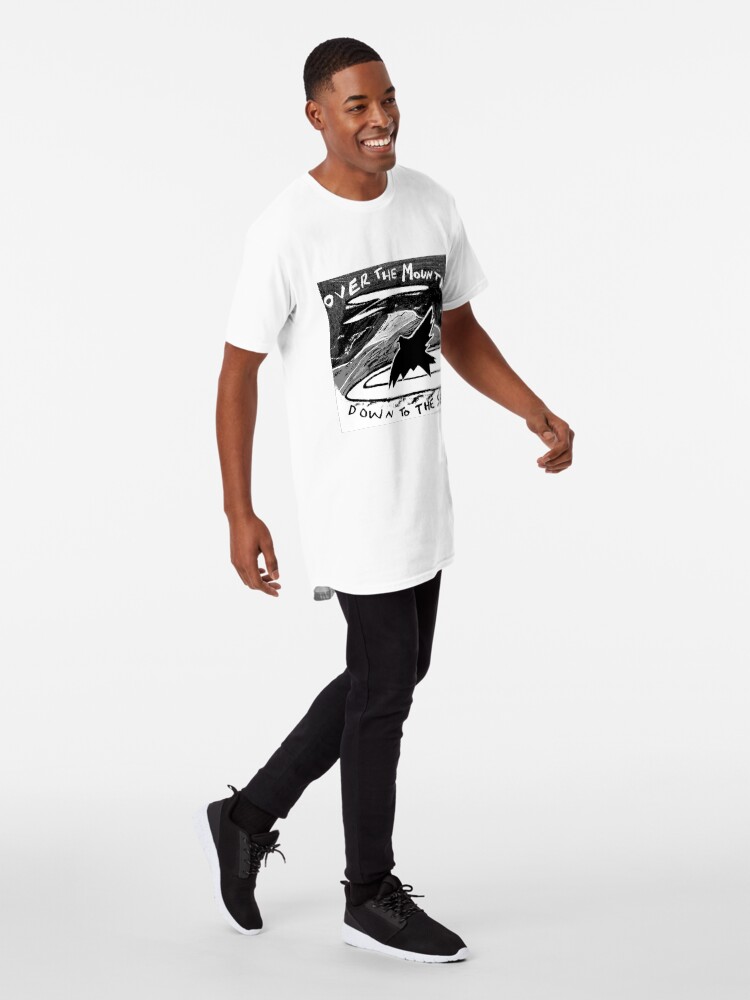 Thumbnail 3 of 5, Long T-Shirt, over the mountain designed and sold by Nick Ellis.
