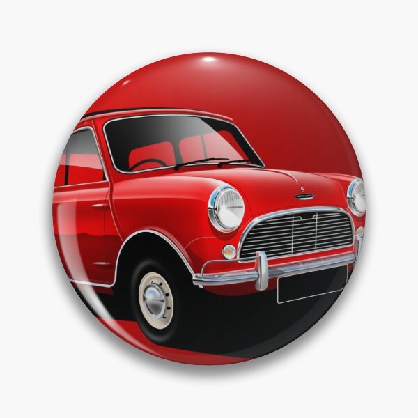 Artikelvorschau, Austin Mini Cooper Illustration entworfen und verkauft von RJWautographics.