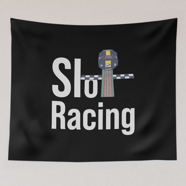 Item preview, Slot Car Racing Text - Finish Line - Competitive Hobby designed and sold by DeWinnes.