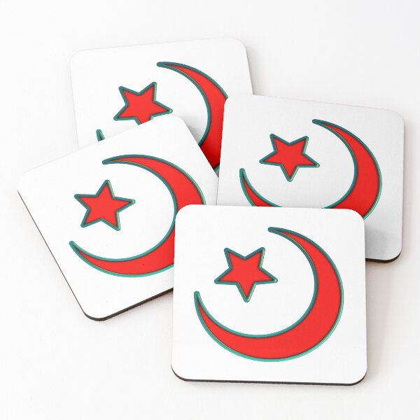 Item preview, Islam: The Crescent Moon and Star Red Green Cool designed and sold by IBMClothing.