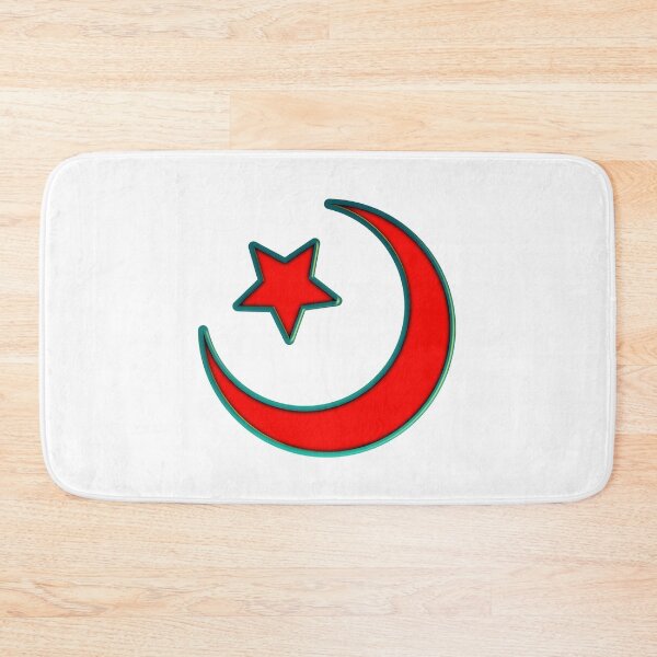 Item preview, Islam: The Crescent Moon and Star Red Green Cool designed and sold by IBMClothing.