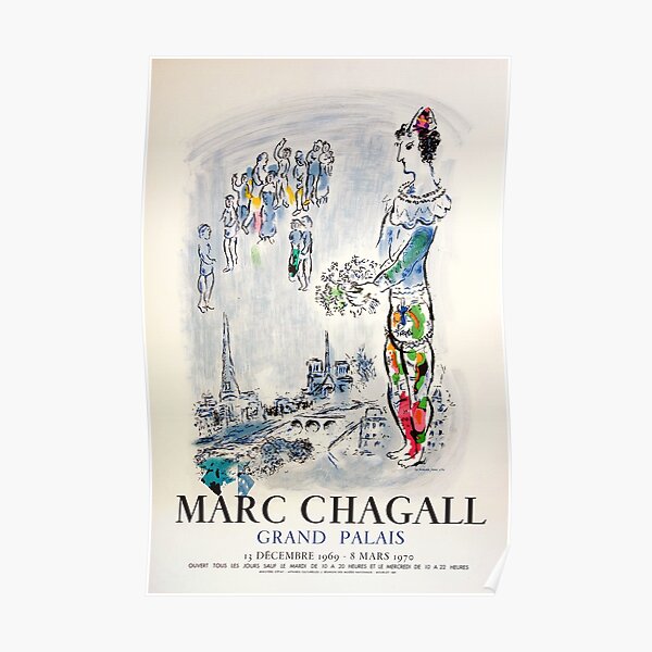 Marc Chagall - Affiche d'exposition 1969 Poster
