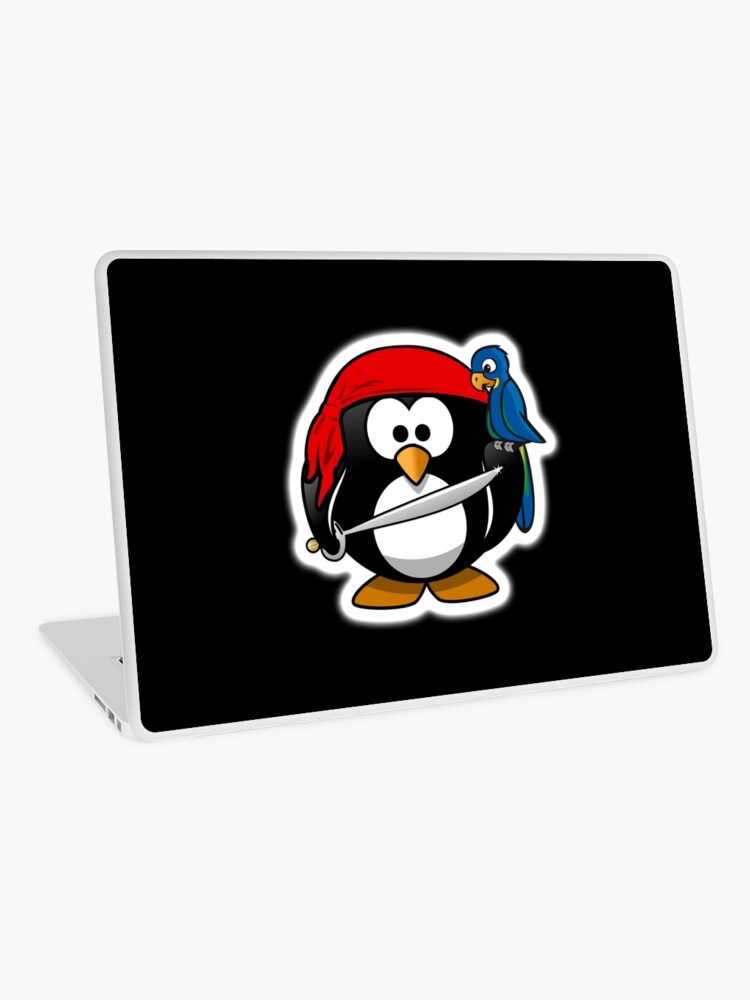 Skin Adhesive D Ordinateur Manchot Pirate Pingouins Des Caraibes Dessin Anime Amusant Par Tomsredbubble Redbubble