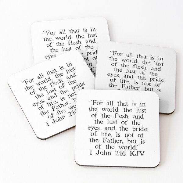 Item preview, 1 John 2:16 KJV designed and sold by IBMClothing.