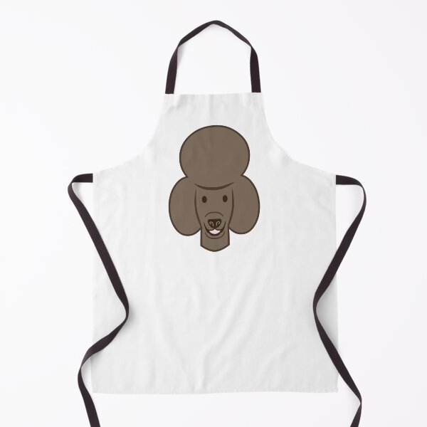 Item preview, Happy Poodle - brown Poodle face silhouette - Poodle sticker, Poodle decal, Poodle magnet - great Poodle gifts designed and sold by smooshfaceutd.