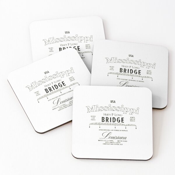 Item preview, Mississippi River Huey P Long Bridge Louisiana USA  designed and sold by KeepMoving.