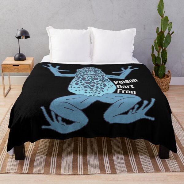 Item preview, Poison Dart Frog - Blue Exotic Animal Text - Rain Forest designed and sold by DeWinnes.