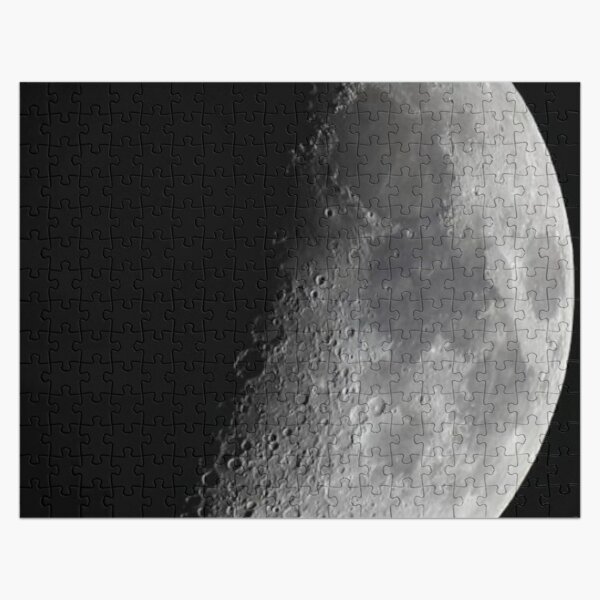 Quarter moon or half moon?  People sometimes look up and say: "Is that a half moon in the sky?"  Jigsaw Puzzle