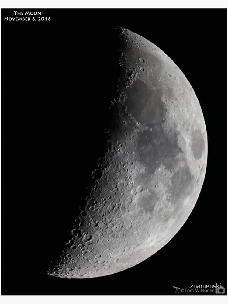 Quarter moon or half moon? People sometimes look up and say: "Is that a half moon in the sky?" by znamenski