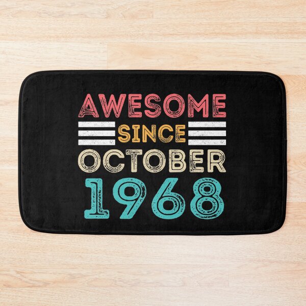 Item preview, Retro Vintage 52nd Birthday - Awesome Since October 1968 designed and sold by meedTee.