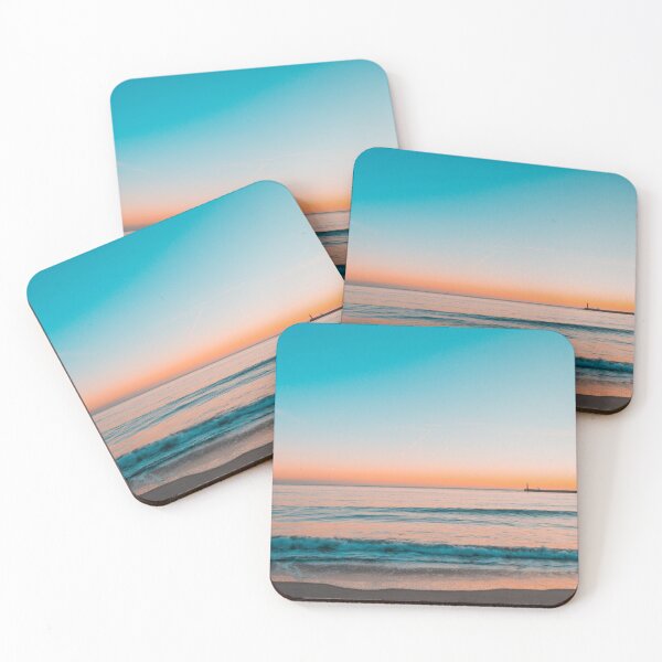 Item preview, Simple Beach Landscape with Sunset Reflection in Water designed and sold by OceanSand.