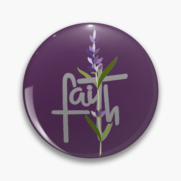 Item preview, Faith text with little lavendar flower designed and sold by ZalinaKadyrova.