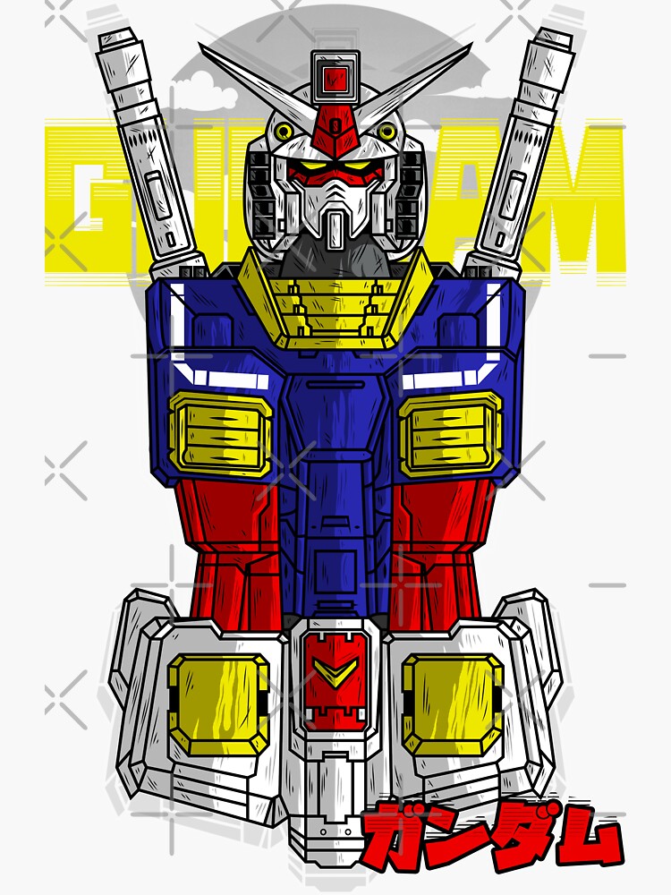 "GUNDAM" Sticker for Sale by swiro Redbubble