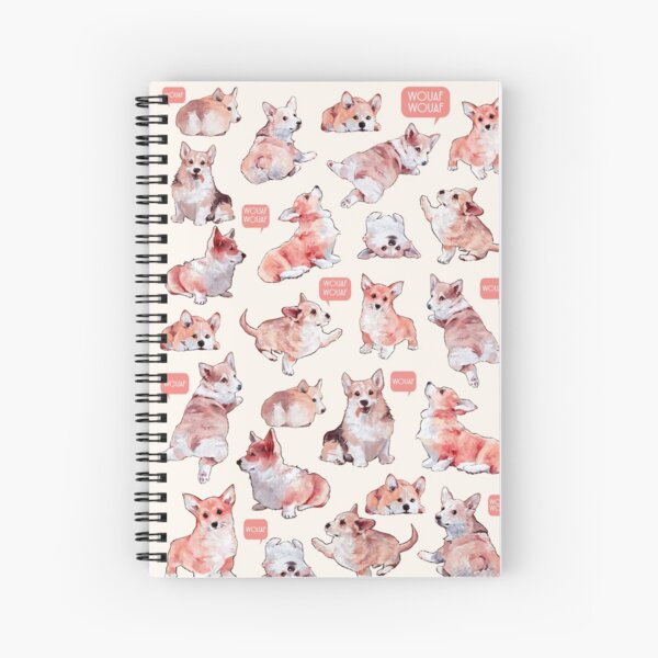french corgis Spiral Notebook