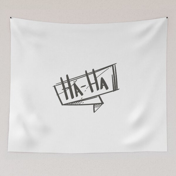 Item preview, Haha Speech Bubble designed and sold by MisterGooseShop.