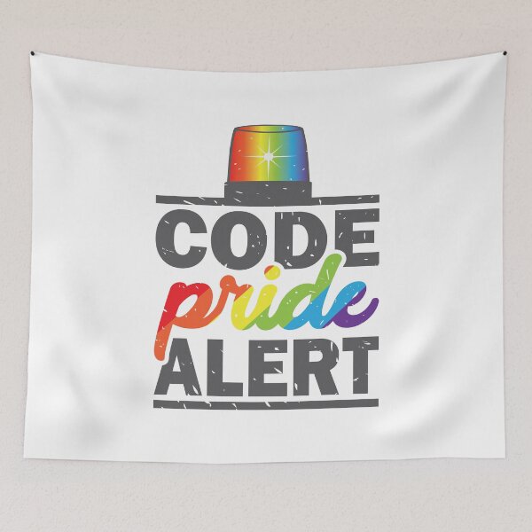 Item preview, Code Pride Alert designed and sold by Dwarf-Monkey.